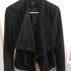 Black suede jacket
